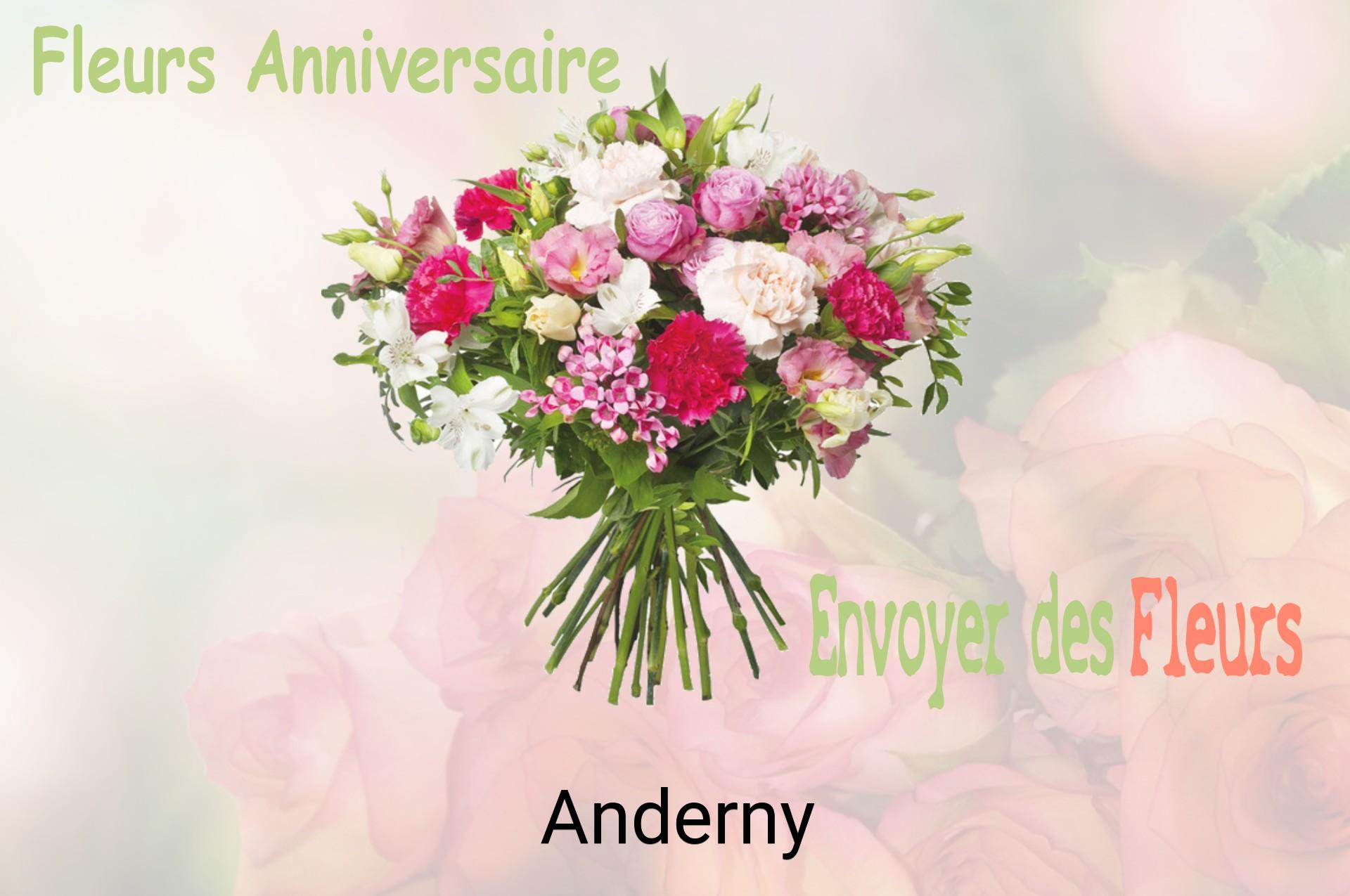 Bouquet de fleurs d’anniversaire livré à Anderny