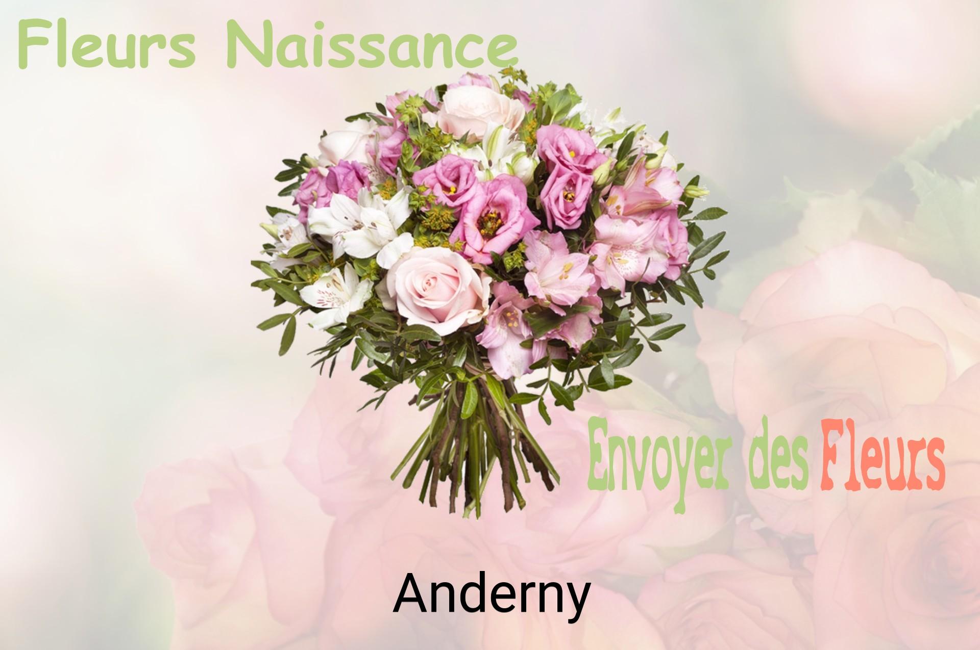 Bouquet de fleurs de naissance livré à Anderny